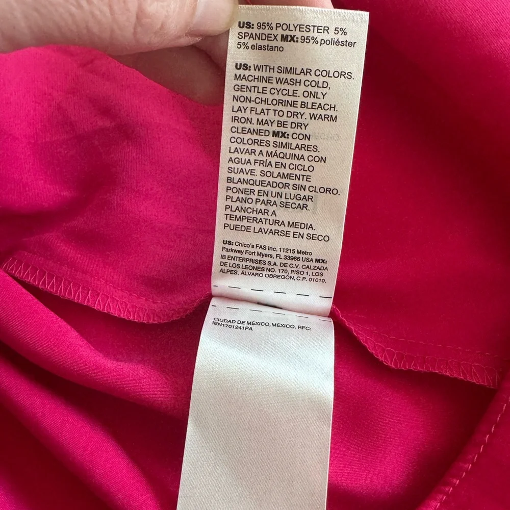 NWT WHBM Fuscia Pink Wrap Dress - Picture 7 of 7